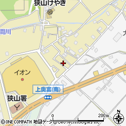 埼玉県狭山市上奥富1124周辺の地図