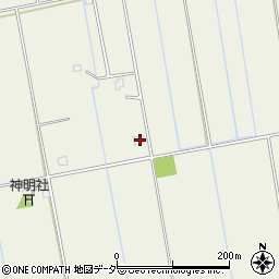 茨城県稲敷郡河内町大徳鍋子新田11周辺の地図