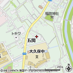 自家製うどん 吉草 五関店周辺の地図