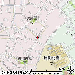 埼玉県さいたま市桜区塚本58周辺の地図