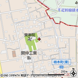 埼玉県草加市柿木町1275-5周辺の地図