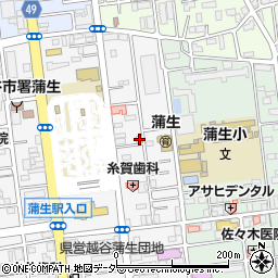 埼玉県越谷市蒲生寿町7-26周辺の地図