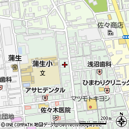 埼玉県越谷市蒲生旭町2周辺の地図