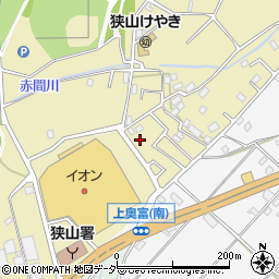 埼玉県狭山市上奥富1121周辺の地図