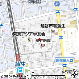 埼玉県越谷市蒲生寿町3周辺の地図
