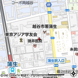 埼玉県越谷市蒲生寿町3-18-1周辺の地図