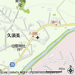 埼玉県飯能市久須美31周辺の地図