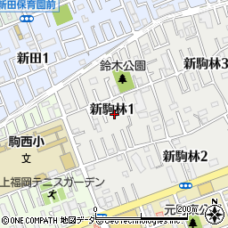 埼玉県ふじみ野市新駒林1丁目周辺の地図