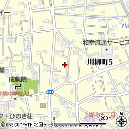 埼玉県越谷市川柳町5丁目114周辺の地図