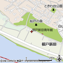 千葉県我孫子市根戸新田129-1周辺の地図