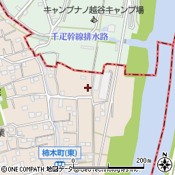埼玉県草加市柿木町2145周辺の地図