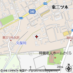 埼玉県狭山市東三ツ木222周辺の地図