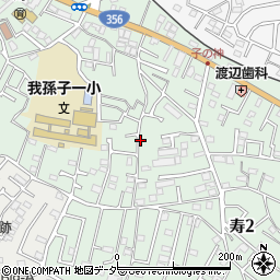 千葉県我孫子市寿周辺の地図