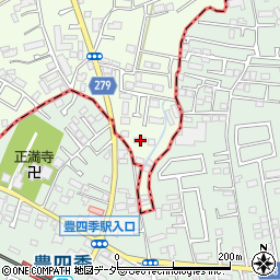 千葉県流山市駒木122周辺の地図