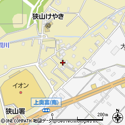 埼玉県狭山市上奥富1116周辺の地図