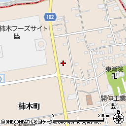 埼玉県草加市柿木町1361-10周辺の地図