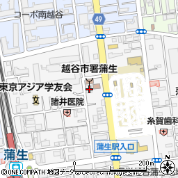 埼玉県越谷市蒲生寿町4-9周辺の地図