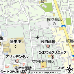 埼玉県越谷市蒲生旭町5周辺の地図