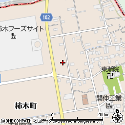 埼玉県草加市柿木町1361-4周辺の地図