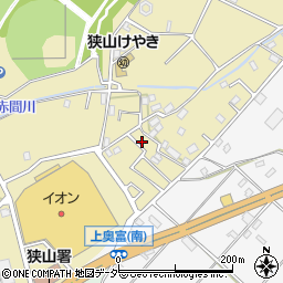 埼玉県狭山市上奥富1117周辺の地図