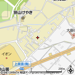 埼玉県狭山市上奥富1110周辺の地図