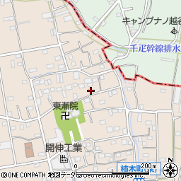 埼玉県草加市柿木町1393-2周辺の地図