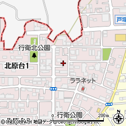 埼玉県川口市北原台1丁目周辺の地図