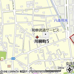 埼玉県越谷市川柳町5丁目76周辺の地図