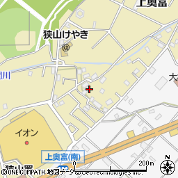 埼玉県狭山市上奥富1106周辺の地図