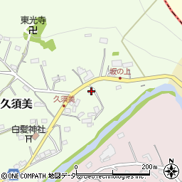 埼玉県飯能市久須美26周辺の地図