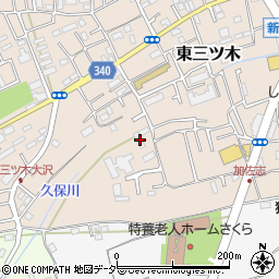 埼玉県狭山市東三ツ木220周辺の地図