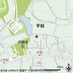 埼玉県飯能市平松365-2周辺の地図