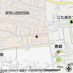 埼玉県狭山市東三ツ木107周辺の地図