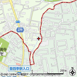 千葉県流山市駒木126-5周辺の地図