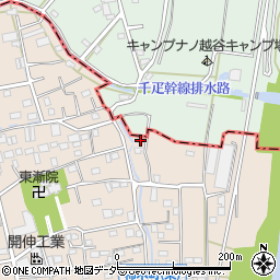 埼玉県草加市柿木町2162周辺の地図