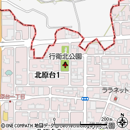 埼玉県川口市北原台1丁目22周辺の地図