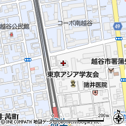 埼玉県越谷市蒲生寿町1-3周辺の地図