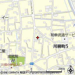 埼玉県越谷市川柳町5丁目123周辺の地図
