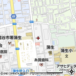 埼玉県越谷市蒲生寿町7周辺の地図