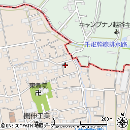 埼玉県草加市柿木町1395周辺の地図