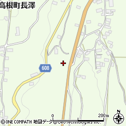 山梨県北杜市高根町長澤周辺の地図
