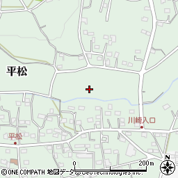 埼玉県飯能市平松周辺の地図
