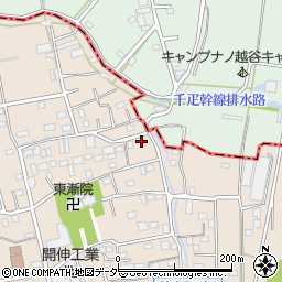 埼玉県草加市柿木町1396周辺の地図