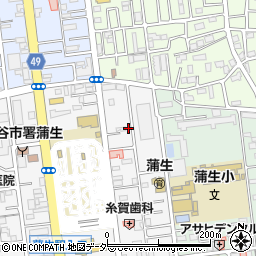 埼玉県越谷市蒲生寿町7-15周辺の地図