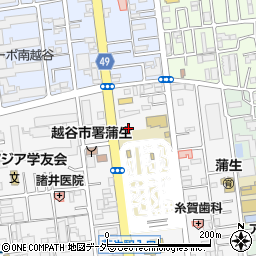 埼玉県越谷市蒲生寿町6周辺の地図