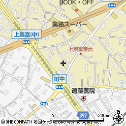 埼玉県狭山市上奥富189周辺の地図