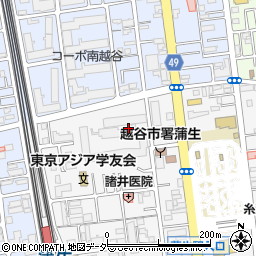 埼玉県越谷市蒲生寿町2周辺の地図