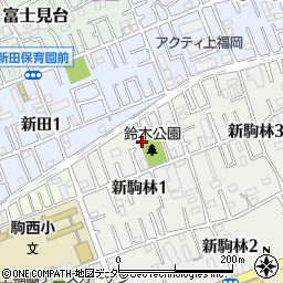 埼玉県ふじみ野市新駒林1丁目3周辺の地図