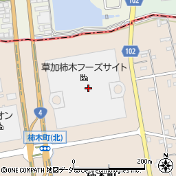 埼玉県草加市柿木町宝周辺の地図