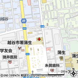 東武こしがや自動車教習所周辺の地図